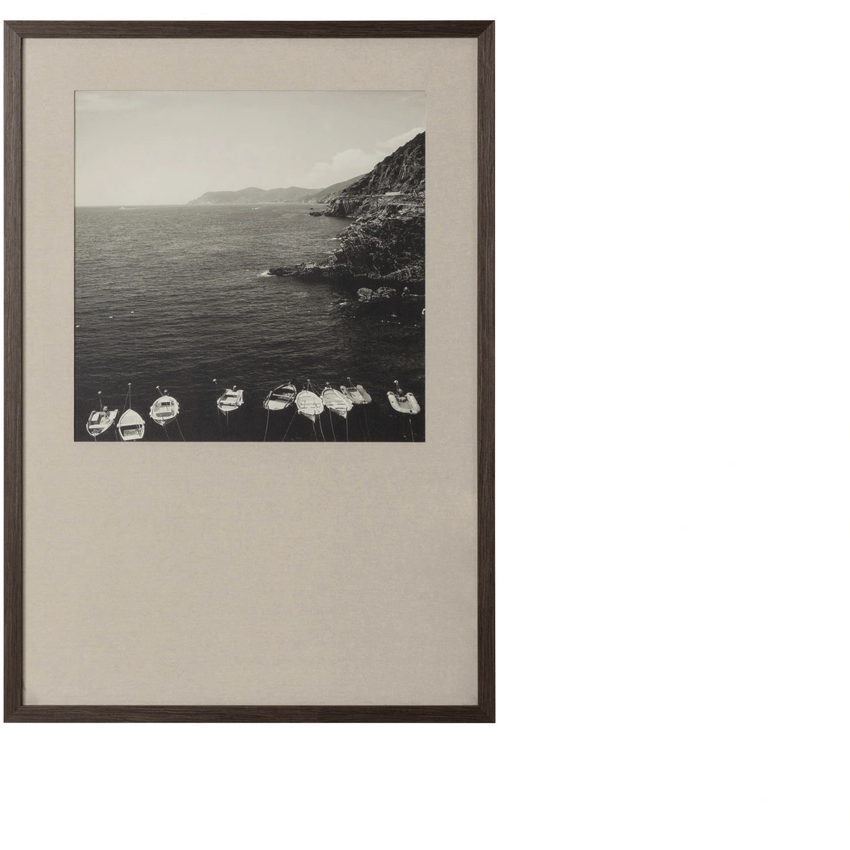 Coastal Vibes II Deep Brown Frame Photography